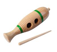 LVYUDS Guiro Instrumento Musical for Niños Instrumento Musical De Madera, Instrumento Musical De Güiro De Madera En Forma De Pez for Educación Temprana De Niños (Color : XL)