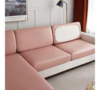 LVYUDS Impermeables Funda Sofa Tejido Técnico Todo Incluido Protector para Todas Las Estaciones Cubre Sofa A Prueba De Polvo Antideslizantes Empresas Centros Comerciales(1 Seat,Pink)
