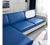 LVYUDS Impermeables Funda Sofa Tejido Técnico Todo Incluido Protector para Todas Las Estaciones Cubre Sofa A Prueba De Polvo Antideslizantes Empresas Centros Comerciales(1 Seat,Blue C)
