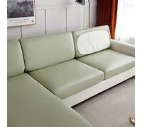 LVYUDS Impermeables Funda Sofa Tejido Técnico Todo Incluido Protector para Todas Las Estaciones Cubre Sofa A Prueba De Polvo Antideslizantes Empresas Centros Comerciales(2 Seat,Green B)