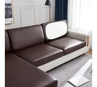 LVYUDS Impermeables Funda Sofa Tejido Técnico Todo Incluido Protector para Todas Las Estaciones Cubre Sofa A Prueba De Polvo Antideslizantes Empresas Centros Comerciales(3 Seat,Dark Curry)