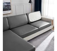LVYUDS Impermeables Funda Sofa Tejido Técnico Todo Incluido Protector para Todas Las Estaciones Cubre Sofa A Prueba De Polvo Antideslizantes Empresas Centros Comerciales(3 Seat,Dark Gray)