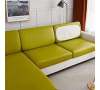 LVYUDS Impermeables Funda Sofa Tejido Técnico Todo Incluido Protector para Todas Las Estaciones Cubre Sofa A Prueba De Polvo Antideslizantes Empresas Centros Comerciales(2 Seat,Green A)