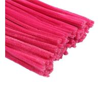 LVYUDS Limpiapipas Para Navidad Halloween 300/500 Unidades Limpiadores De Pipa Flexibles Reutilizables Bricolaje Pasteles Manualidades Tallos De Chenilla Para Flores(500pcs,Magenta)