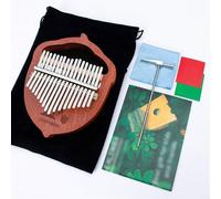 LVYUDS Lindo Kalimba Personalizado, Forma De Cono De Pino/Piano De Pulgar Con Patrón De Ciervo, Juego De Piano De Dedo Portátil (Color : A)