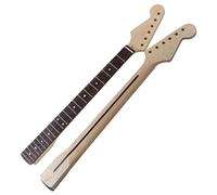 LVYUDS Mano Izquierda Mástil de Guitarra, 22 Trastes 2.2 Pulgadas Ancho Arce Mástiles de Guitarra Eléctrica, Palosanto Diapasón para ST Guitarra Bajo Piezas Reemplazo