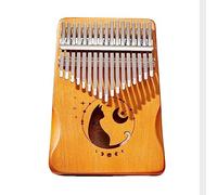 LVYUDS Moon Cat Kalimba, Thumb Piano De Color De Registro/degradado, Piano De Pulgar Portátil Con Bolsa, Piano De Dedo (Color : C)