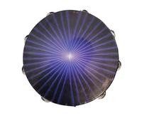 LVYUDS Pandereta de Doble Que Golpea A Mano, Material Didáctico de Pandereta Infantil de Infantes, Pandero de Manivela for Atraer La Atención de Los Niños(10 inch)