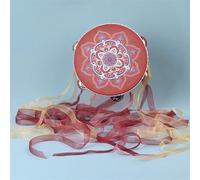 LVYUDS Pandereta de Mano Retro, Pandereta Clásica Colorida Creativa, Pandereta Profesional Creativo Con Bola de Luz(Color:B-A)