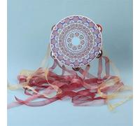 LVYUDS Pandereta de Mano Retro, Pandereta Clásica Colorida Creativa, Pandereta Profesional Creativo Con Bola de Luz(Color:D-A)