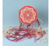 LVYUDS Pandereta de Mano Retro, Pandereta Clásica Colorida Creativa, Pandereta Profesional Creativo Con Bola de Luz(Color:A-C)