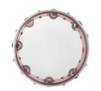 LVYUDS Pandereta Grande de Doble Capa for Adultos, Instrumento Profesional de Plástico for Aplaudir Fiesta Pandereta Profesional(Color:Red)