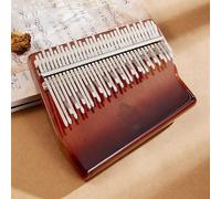 LVYUDS Piano Con Forma Kalimba, Piano De Pulgar Con Teclas Dobles, Piano De Dedo De Haya/nogal (Color : Brown-2)