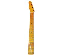 LVYUDS Revés 22 Trastes 26.3 Pulgadas Mástil de Guitarra, Arce Acabado Guitarra Vástago Adecuado para TL Mástil de Guitarra Eléctrica Reemplazo(Amarillo)