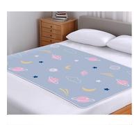 LVYUDS Tamaño Grande Empapadores Cama Adultos Lavables Absorción de Agua Transpirables Ancianos Impermeabile Antideslizante Menstruación Discos Absorbentes para Adultos(120x200cm,Planet-Grey)