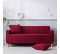 LVYUDS Todo Incluido Funda Sofa Texturizada Antideslizante Elástica Protector Lavables Poliéster Impermeables A Prueba De Polvo Cubre Sofa para Barandillas Esquinas(Red,M(145-185cm))