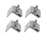 LVYXON 10 abrazaderas de pliegue para techo, de acero inoxidable, paneles solares fotovoltaicos, abrazadera de pliegue vertical fotovoltaica, abrazadera de 45 x 52 mm, abrazadera para módulo solar,