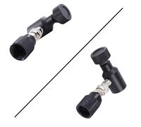 LVYXON Adaptador de cilindro de gas CGA320 a TR21-4 para SodaStream, válvula reguladora de conexión rápida W21.8, convertidor de tanque de CO2 de plástico negro ligero para cocinar al aire libre