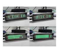 LVYXON AK2515 - Analizador de espectro de audio profesional, pantalla VFD de 25 x 15 con rango de 32 Hz-16 kHz, entrada AUX y MIC de 3.5 mm, alimentación tipo C, para visualización de sonido musical