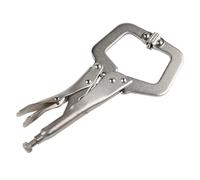 LVYXON Alicates de soldadura de bloqueo de abrazadera C de acero de 9 pulgadas, clip de abrazadera de soldadura ajustable, herramienta de localización de espiga de madera, herramienta manual de