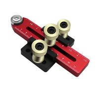 LVYXON Herramienta guía de corte para sierra de mesa de 140 mm con pernos en T, valla de precisión para una alineación segura de la pieza de trabajo, compatible con rieles de ranura en T de 3/8 x 3/4