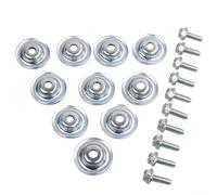 LVYXON Kit de arandela y pernos de placa deslizante para Polaris RS1 para RZR 500 570 700 1000, juego de accesorios de metal de 10 piezas, reemplazo completo para placas de protección debajo de la