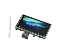 LVYXON Monitor de pantalla táctil resistiva de 3.5 pulgadas para Raspberry Pi 4 3B+ para cero, pantalla LCD HD con retroiluminación ajustable y audio para juegos de mini PC