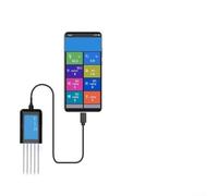 LVYXON Sensor USB de suelo para NPK pH y humedad - Probador de humedad del suelo impermeable IP68 y monitor de agua de plantas para agricultura, jardinería, hidroponía (C)