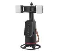 LVYXON Trípode de seguimiento facial automático, soporte giratorio de 360° con batería recargable de 1800 mAh, no requiere aplicación, compatible con teléfonos inteligentes de 65 a 90 mm para