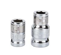 LVYXON Útil adaptador de enchufe de 30/40 mm, kit hexagonal de 10 mm, 2 piezas de 3/8 pulgadas y 1/2 pulgadas, herramienta de destornillador de acero de alto carbono