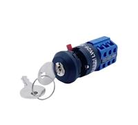 LW26-10/3S Single Hole Mounted 16.5mm Rotary Changeover Cam Switch With Lock Key Dual Power Supply electronic starter Forward And Reverse Control switch