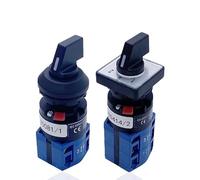 LW26-10X apertura montada en un solo orificio 16,2mm cambio Universal interruptor de leva giratorio Motor doble Control de potencia contacto plateado 1 Uds(1P 4Terminals)