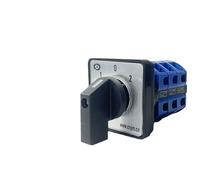 LW26-25/3 interruptor de transferencia universal interruptor de alimentación dual perilla de selección gira 3 engranajes 3 secciones contactos plateados 25A