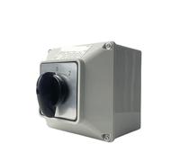 LW26-63A Cam Switch with Enclosure Changeover Main Knob 690V 63A 1 Pole Waterproof Box Rotative YMW26-63/1M(Switch with Box 102)