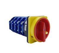 LW26GS-125/4 Off-ON 2/3 Position Lockable Handle Four-Pole Conversion selector 690V 125A Padlock Panel Rotary cam Switch (Size : 102) Controls Switches
