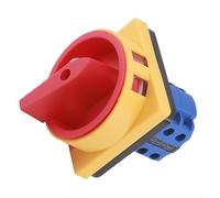 LW26GS-32A Interruptor de leva giratorio de 32 A 690 V, desconexión de alimentación principal de 2 posiciones OFF-ON con candado, contactos plateados para máquinas herramientas industriales, montaje