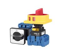 LW30-25/32A 32A Silver Plate Load Circuit Breaker Single Hole Installation Opening 22mm Main Control Power Industrial Switches