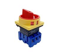 LW30 3P 690V 25/32/40/63A interruptor aislador candado Selector de desconexión con Panel de Control de alimentación ON-OFF(4P,25A)