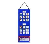 Lwaviwer Horario Visual para NiñOs Tabla de Rutina Diaria con 70 Tarjetas Calendario Bolsillo Autismo Aprendizaje Conductual Herramienta para la Escuela