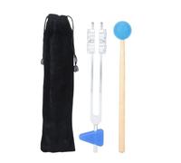 Lwaviwer Juego de tenedores de afinación, horquilla de afinación de aleación de aluminio de baja frecuencia de 64 Hz con herramienta de diagnóstico de martillo para el cuidado de la salud