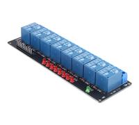 Lwaviwer Módulo de relé de 8 vías, módulo de accionamiento optoacoplador de 5 V, placa de control de relé de ocho vías, disparador de bajo nivel