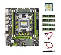 Lwaviwer Placa base X79 + CPU E5 2640 V2 + 4 x 4 GB DDR3 1600 MHz memoria RAM REG ECC + cable SATA, cable de interruptor, grasa térmica M.2 NVME
