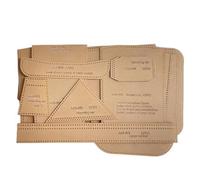 Lwaviwer Plantilla acrílica para bolsa bandolera, plantillas de cuero acrílico con patrón de cuero para mochila cruzada, bolsa de pecho (-534)