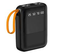 Lwaviwer Power Bank Box 3x18650 4 en 1 DIY Caja de almacenamiento de carga de batería USB tipo C con linterna para cargar teléfonos móviles, A