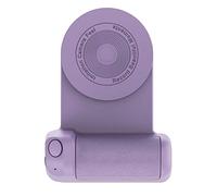 Lwaviwer Soporte para cámara 3 en 1, carga inalámbrica, soporte magnético para fotos selfie, soporte antivibración, para teléfonos Android/iOS, color morado