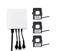 Lwaviwer Tuya Smart Life - Medidor KWH WiFi de 3 fases, 80 A, pinza de corriente, convertidor de corriente