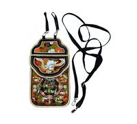 LWDXQQTX Bolso cruzado con patrón de fénix, bolso bordado para teléfono móvil, accesorios de disfraz de festival histórico, Rojo