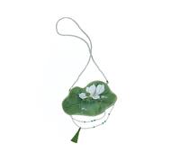 LWDXQQTX Bolso cruzado con patrón de fénix, bolso bordado para teléfono móvil, accesorios de disfraz de festival histórico, Verde
