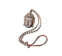 LWDXQQTX Collar con colgante budista, estilo chino, cadena de Buda, tallada a mano, protección decorativa de buena fortuna, Small, Obsidiana, Obsidiana