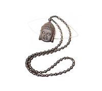 LWDXQQTX Collar con colgante budista, estilo chino, cadena de Buda, tallada a mano, protección decorativa de buena fortuna, Small, Obsidiana, Obsidiana